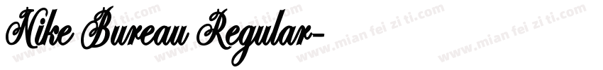 Nike Bureau Regular字体转换